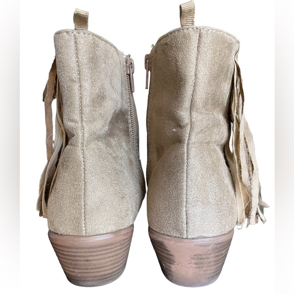 GAP Tan Suede Fringe Booties - Picture 8 of 10